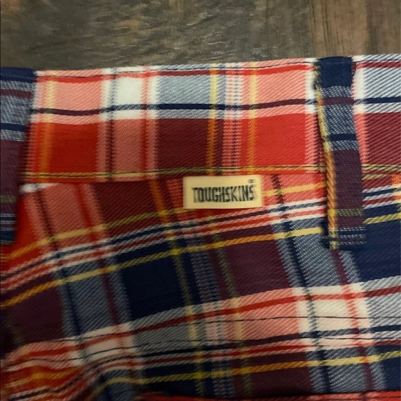 Vintage plaid bell bottom- flare jeans size 00 -1 - Picture 3 of 12